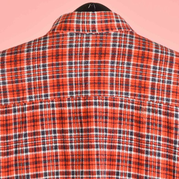 90s Flannel Vintage Red Plaid Shirt Size XXL - Picture 6 of 7